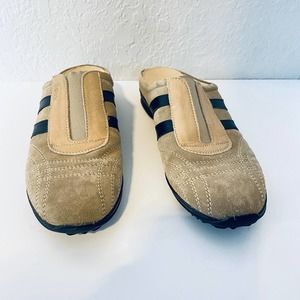 Geox Tan Comfort Suede Slip On Leather Loafer Shoes Size 36